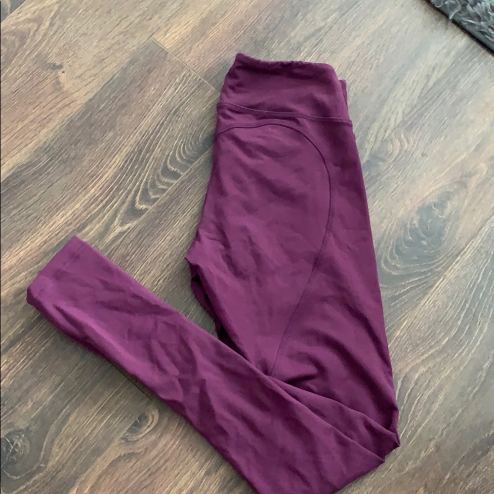 Purple full length leggings
